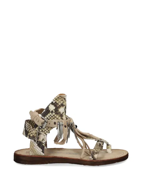 A.S.98 snakeskin sandals Neutrals A16076