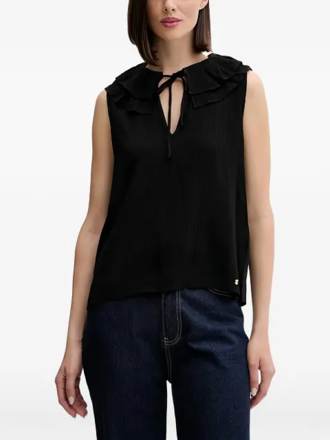 Pedro Del Hierro ruffled-neck blouse Black 4532376