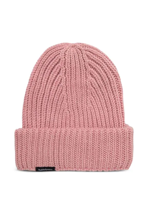 Peak Performance ribbed-knit beanie hat Pink G77790