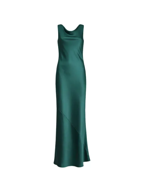 Blanca Vita draped cowl-neck maxi dress Green ANJEA4762MALACHITE