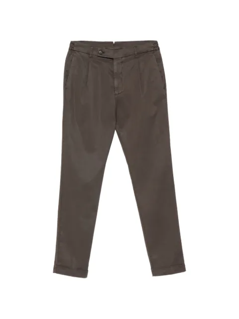 Berwich Xretrolong pleated trousers Brown XRETROLONGGDOL0015X
