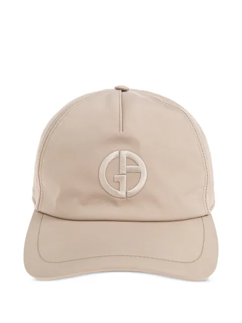 Giorgio Armani logo-embroidered baseball cap Neutrals GM002998AF24246