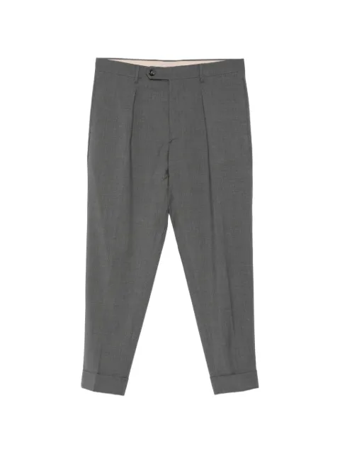 Berwich Chiaia pleated cuffed trousers Grey CHIAIAMZ1460