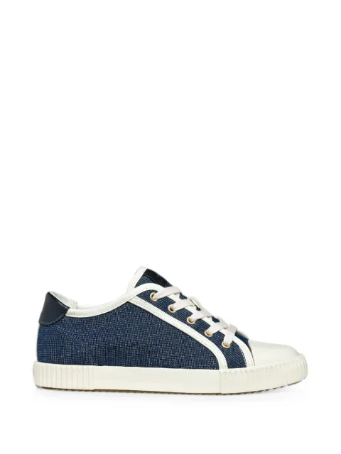 Geox lace-up panelled sneakers Blue D556HB0AS54