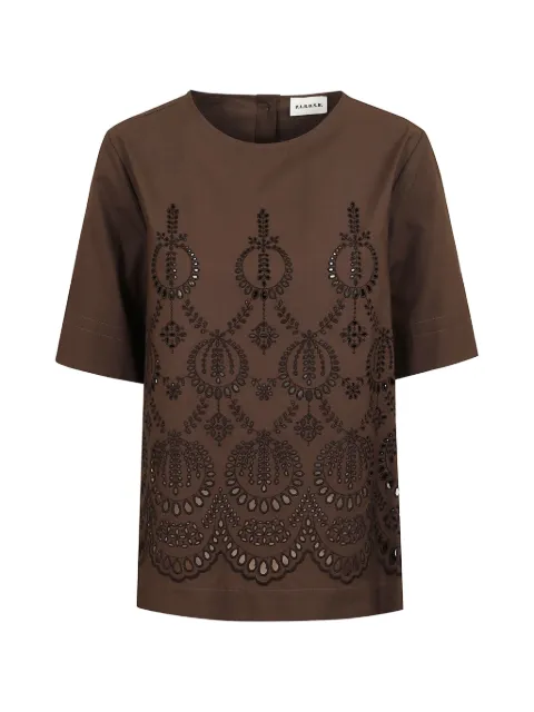 P.A.R.O.S.H. Cannes openwork-detail top Brown D313194CANNES