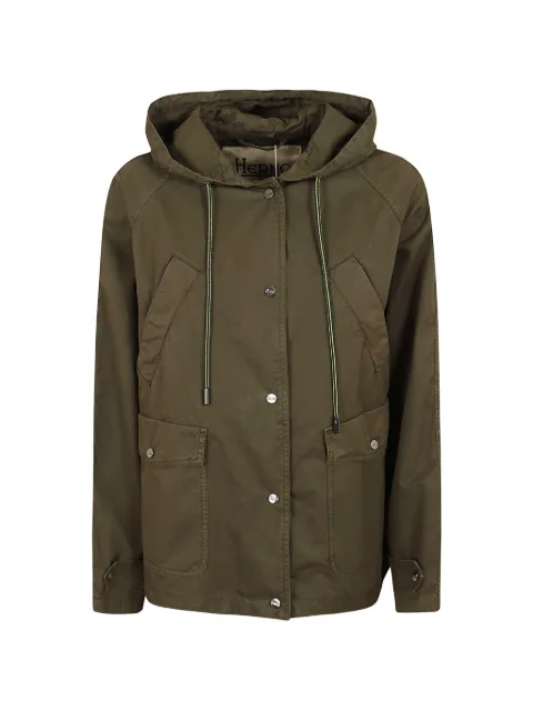 Herno hooded buttoned jacket Green GC000563D13211T
