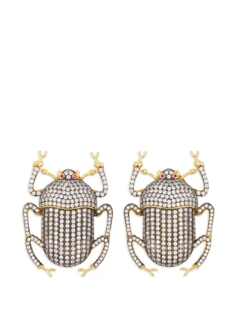 Begüm Khan crystal pharaoh earrings Gold BK09A1030004403
