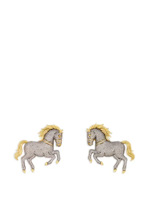 Begüm Khan Turkoman horse earrings Gold BK09A3280004403