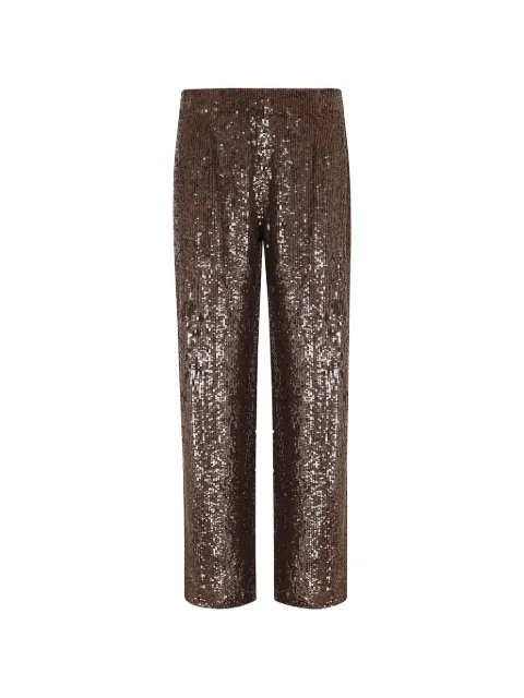 P.A.R.O.S.H. sequined trousers Brown D230733GONG26