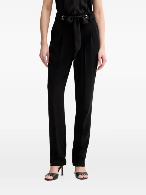 Morgan bow-detail trousers Black PROBYF
