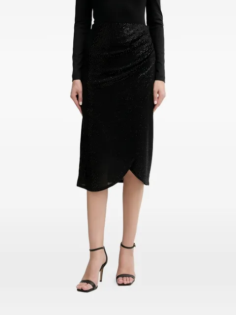 Morgan Jolivia sequin midi skirt Black JOLIVIA