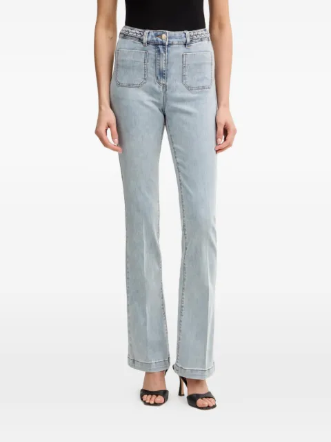 Morgan braided-detail jeans Blue PSVEN