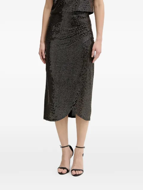 Morgan asymmetric skirt Black JOLIVIA