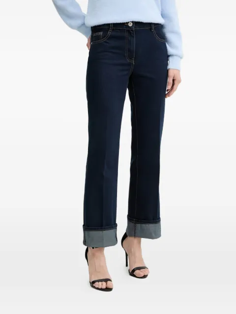Morgan cuffed-hem jeans Blue PREVER