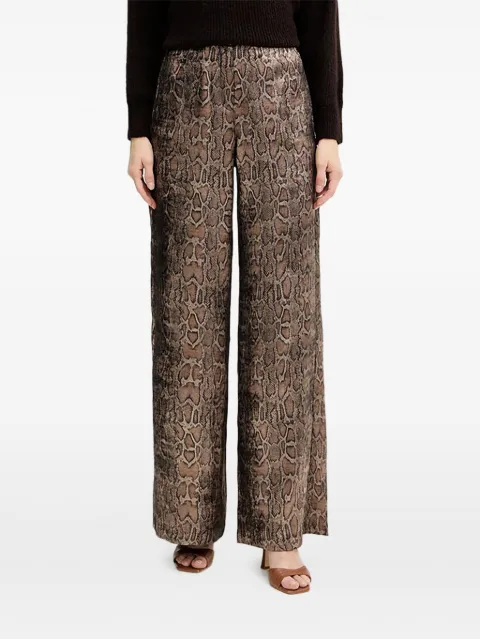 Morgan snake-print palazzo pants Neutrals PJENGF