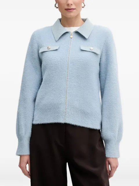 Morgan Mdomo zip-up cardigan Blue MDOMO