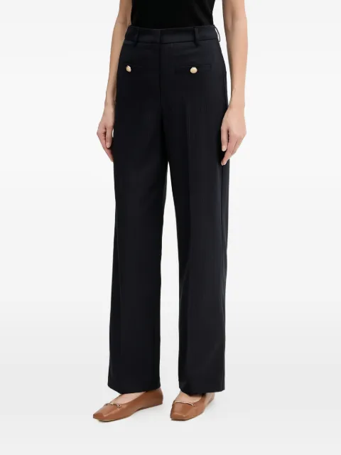 Morgan buttoned striped trousers Blue PLOUIF