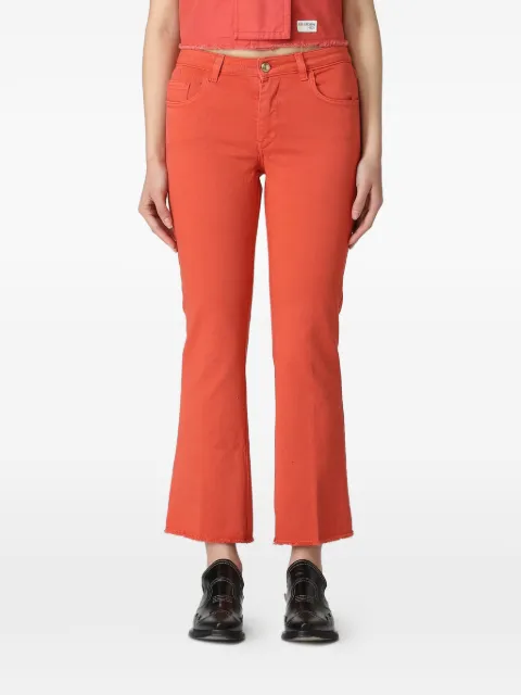 Fay fringed flared trousers Orange NTW8646520TQVR