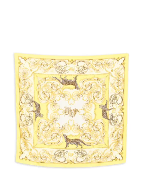 Versace Pre-Owned 1990s leopard-print scarf Yellow VE250ATG
