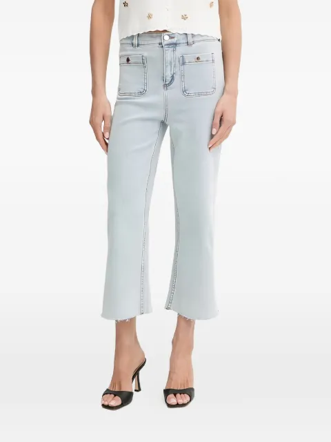 Morgan front-pockets button-fastening jeans Blue PCLIC