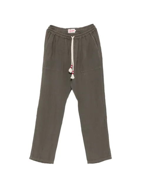 MC2 Saint Barth drawstring-waist linen trousers Green CAA0001