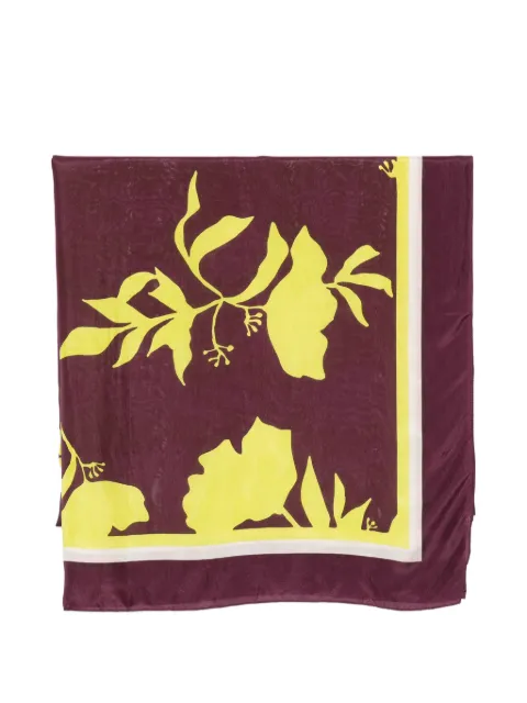 SGOMBERO CANTINE floral silk scarf Purple 9564PERSEO