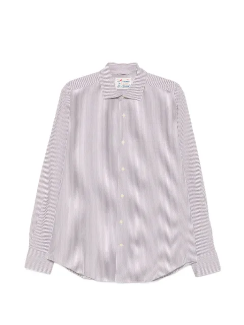 MC2 Saint Barth striped long-sleeve shirt Brown PAMP001