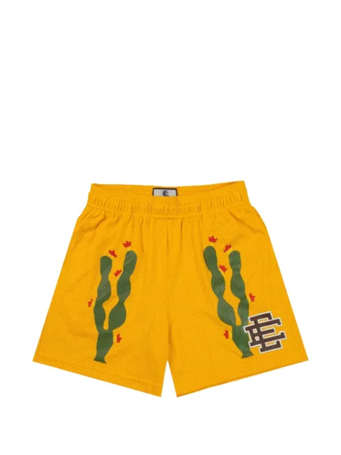ERIC EMANUEL cactus-print shorts Yellow EE222