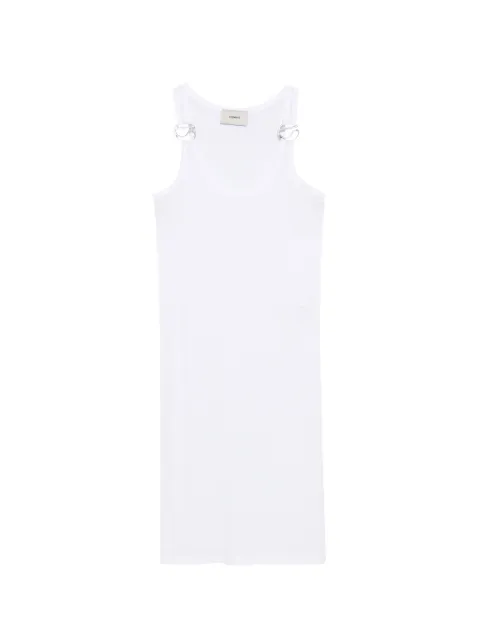 Coperni logo sleeveless mini dress White COPR305F5100