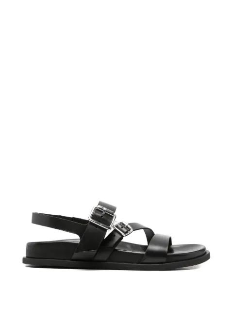 GUGLIELMO ROTTA buckle-strap leather sandals Black 7596TOURSRANCH0005