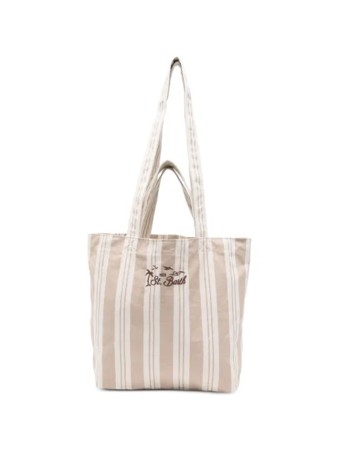 MC2 Saint Barth striped St. Barth tote bag Brown EBEC001