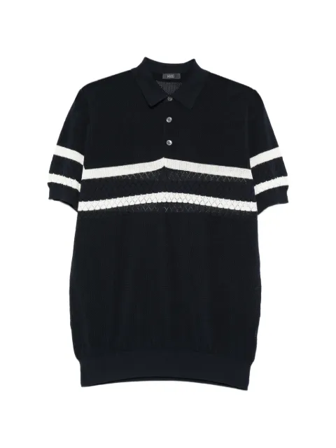Hosio striped polo shirt Blue 107M11