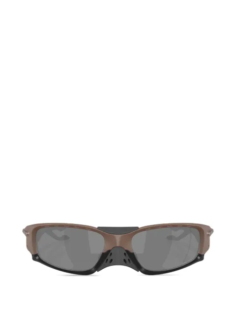 Oakley Plantaris SQ geometric-frame sunglasses Brown OO9529