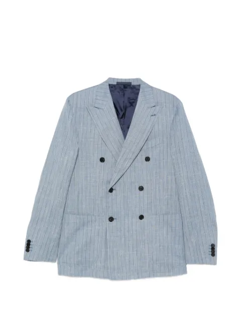 Caruso Aida pinstripe double-breasted blazer Blue 509960ASM2JD614H