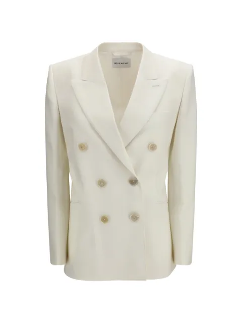 Givenchy double-breasted wool blazer White BW30R210Q0