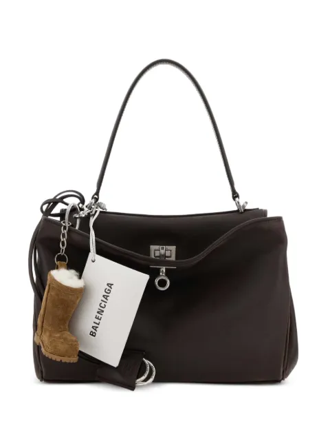 Balenciaga small Rodeo charm-detail tote bag Brown 7897792ACAW