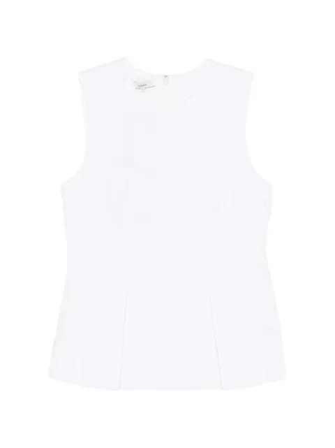 Vince pleated sleeveless top White V169213203