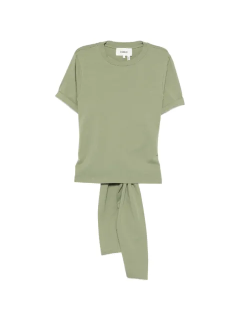 Ba&Sh tie-back cut-out T-shirt Green 1E26BLAN