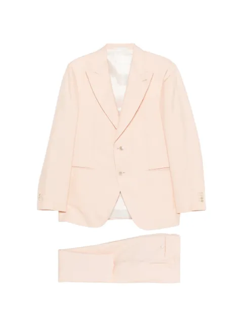Caruso single-breasted suit (set of three) Pink 50X000LN8JM211FSE