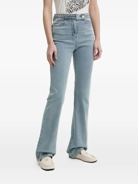 Morgan braid flared jeans Blue PKELY