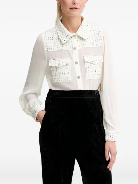 Morgan pocket woven shirt Neutrals CGABY