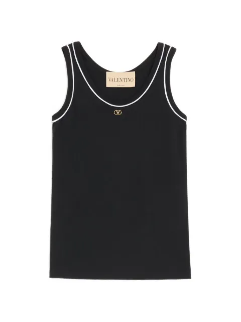 Valentino Garavani cotton jersey top Black BMC02QAA5