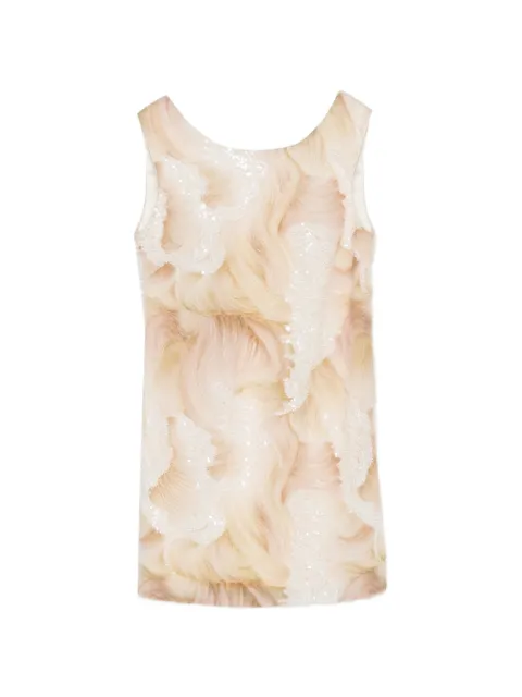 DE SANTIS sequin mini dress Neutrals AB150