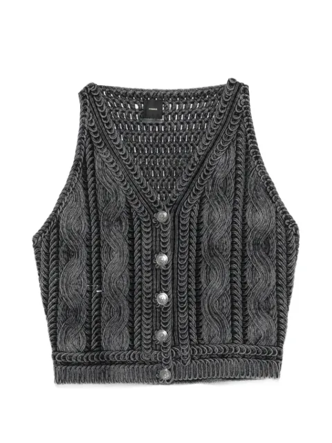 PINKO Myrtus vest Grey 106859A3BA