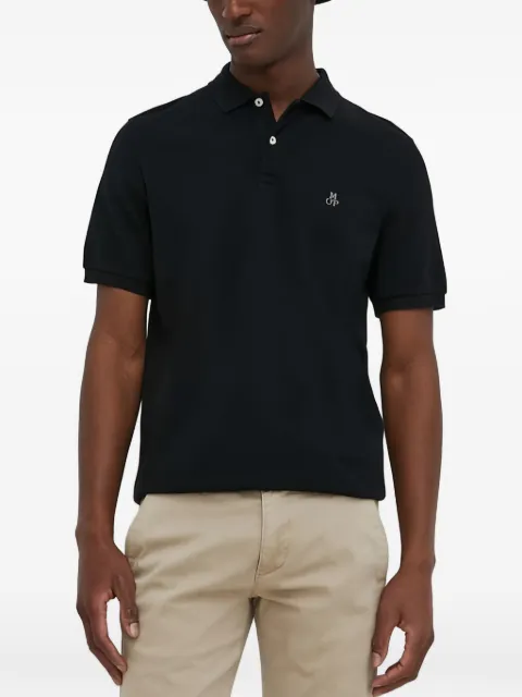 Marc O'Polo logo-embroidery short-sleeves polo shirt Black 5000009415