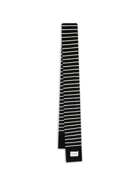 Marc O'Polo striped wool scarf Black 600605402133