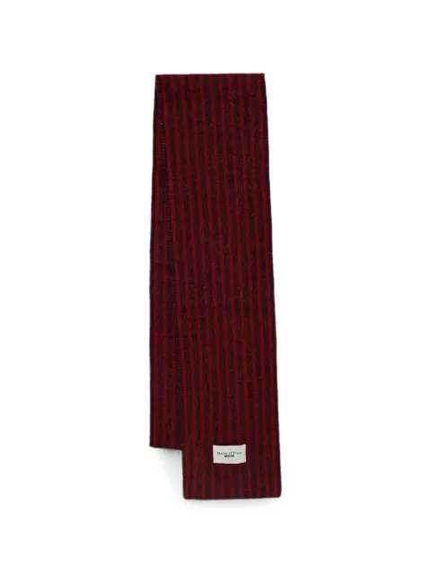 Marc O'Polo striped wool scarf Red 5000007558