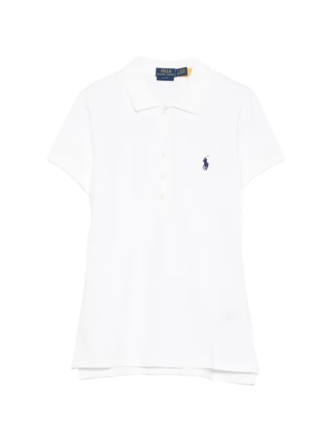 Polo Ralph Lauren logo-embroidered polo top Neutrals 211B18200015