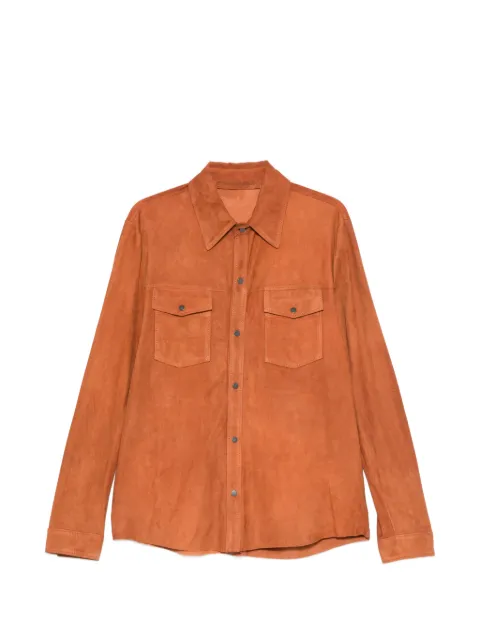 Salvatore Santoro buttoned suede shirt jacket Brown 50516U