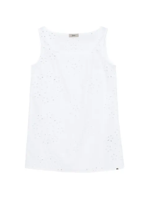 Herno eyelet square-neck top White BL000055D13322RIC